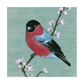 Trademark Fine Art Melissa Wang 'Bird & Blossoms I' Canvas Art, 18x18 WAG13266-C1818GG
